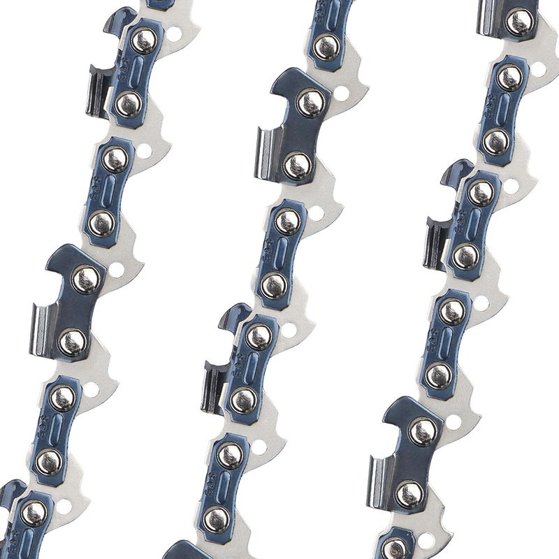 ES 3 Pack 16 Inch Chainsaw Chain 3/8" LP Pitch .043" Gauge 55 Drive Links Semi-Chisel Chain Saw Chains for Husqvarna, Poulan, Craftsman, Greenworks and More Chainsaw Brands - Image 2